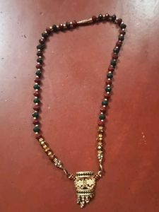 Beaded Necklace with Pendant