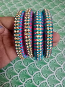 Vibrant Silk Thread Bangles