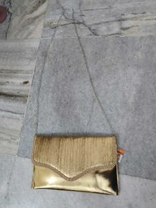 Elegant Gold Clutch Bag