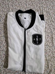 White Bomber Jacket 🔥 100% Unused