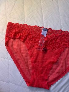 Red Lace Briefs
