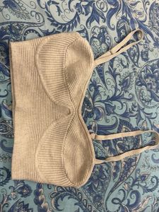Ribbed Knit Bralette Top
