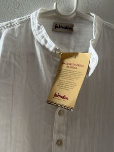Classic White Cotton Kurta