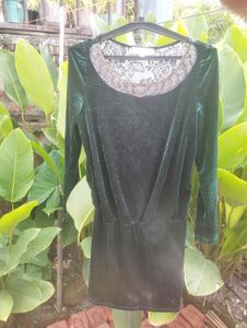 Velvet Green Dress