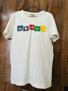 Unisex White Graphic T-Shirt