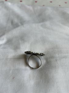 Silver Butterfly Statement Ring
