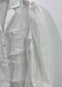 Chic White Puff Sleeve Blouse