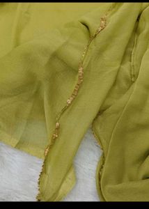 Green Printed Kurta Set with Dupatta