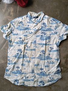 Men's Hawaiian Print Short Sleeve Shirt