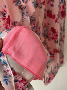 pink floral dress