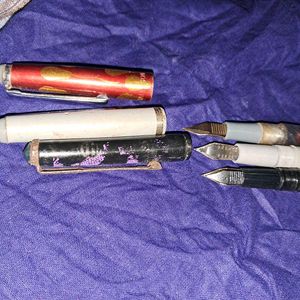 3 Vintage Fountain Pens Collection