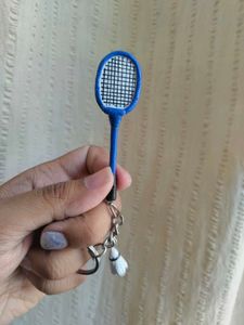 🏸 Badminton Charms Keychain