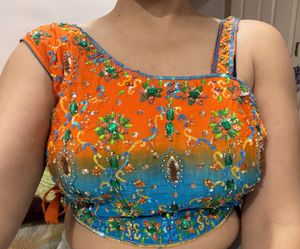 Embellished Ombre Lehenga with 2 blouses