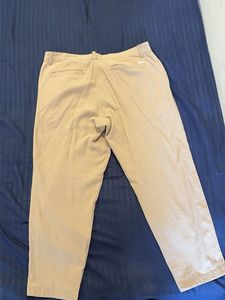 Jack &amp; Jones Men's Beige Wide Relaxed Fit Trousers