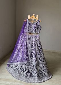 Brand new Purple Embroidered Lehenga Choli