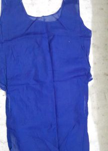 Royal Blue Embellished Kurti