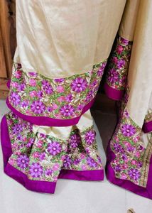 Elegant Embroidered Silk Saree