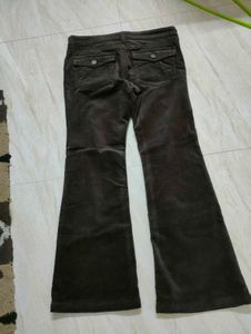 H &amp; M COFFEE BROWN Corduroy Flare Pants