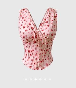 SAVANA Floral Corset Top