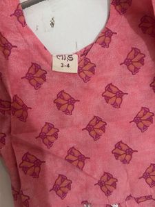 Beautiful Pink Printed Kurta Set