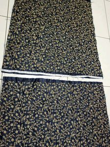 Embroidered Navy Blue Dress Material