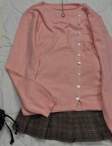 Chic Pink Cardigan top