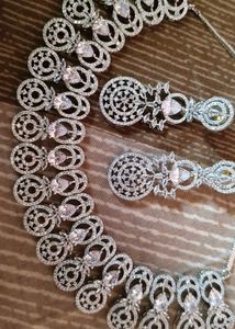 American Diamond Jewellery Set