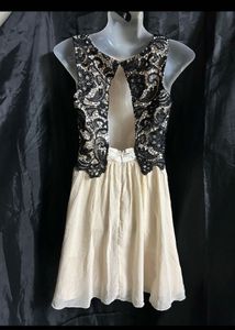 Elegant Lace Overlay Dress