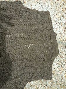 Women's Knitted Sleeveless Cardigan