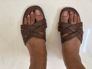 Stylish Brown Flat Sandals