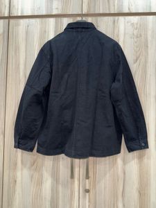 Men's Black H&amp;M twill shirt jacket