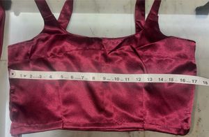 Elegant Burgundy Sequined Set