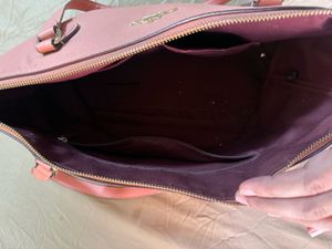 Original Coach Peach Leather Tote Bag