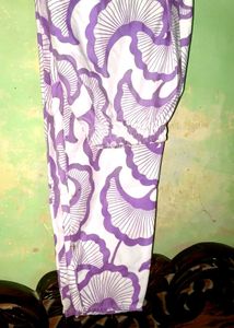 Vibrant Purple Floral Print Kurta