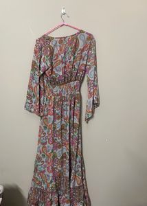 Boho Paisley Midi Dress