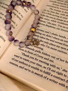 Purple Star Charm Bracelet