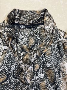 Animal Print Long Sleeve Top