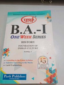 B.A. I ONE WEEK SERIES
