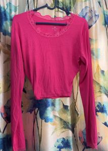 Hot Pink Fitted Top