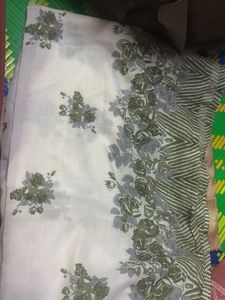 Elegant Green Striped Kurta with Lace Detail