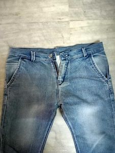 Light Blue Denim Jeans For Men