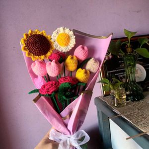 Handmade Crochet Flower Bouquet
