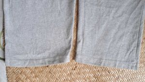 Trouser pants with free palazzo