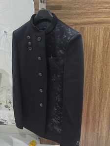 Men's Black Ethnic Jacket