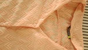Peach Chevron shirt