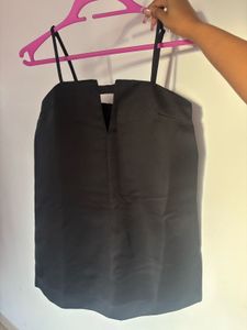 Chic Black Spaghetti Strap Top