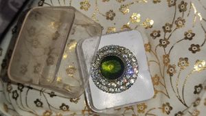 Green And Silver Ring