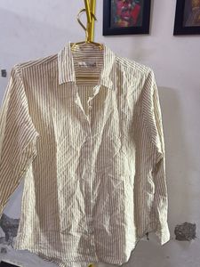 Striped Button-Up Shirt