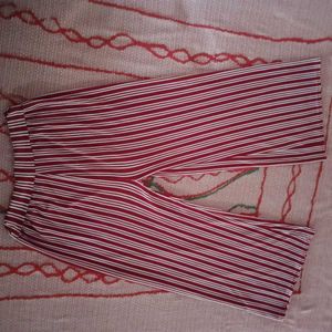 Red &amp; White striped lower /harem pants for girls -