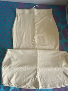 Elegant Beige Saree Petticoat